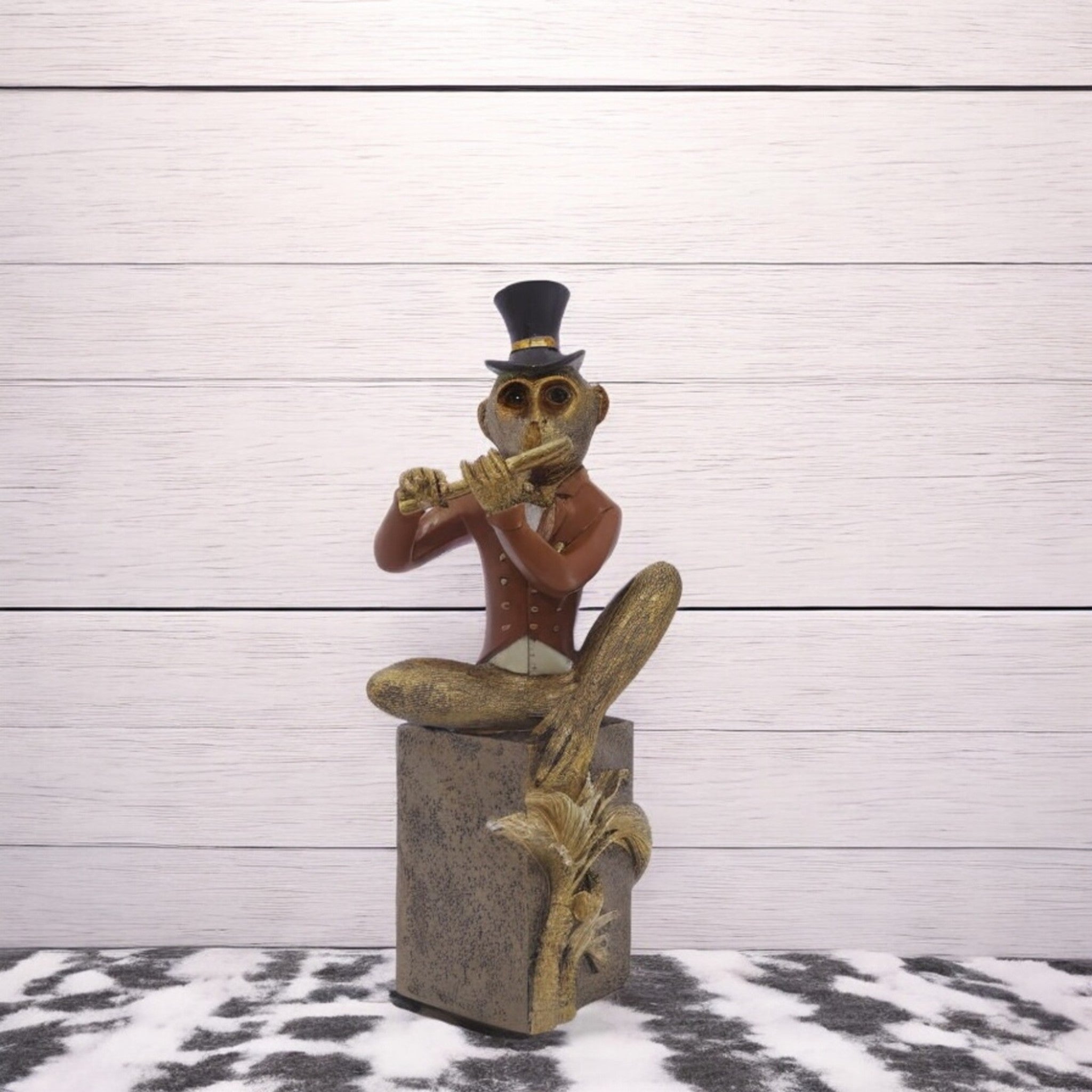 Dapper Monkey Musician | Whimsical Character Art | Divine Dekor