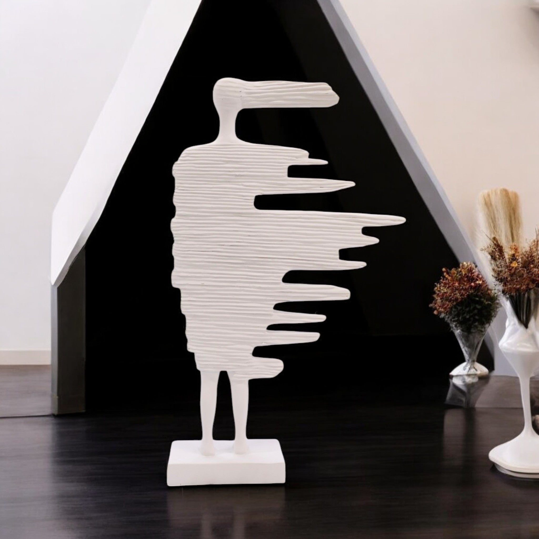 Layered Figure Sculpture | Modern Abstract Art | Divine Dekor