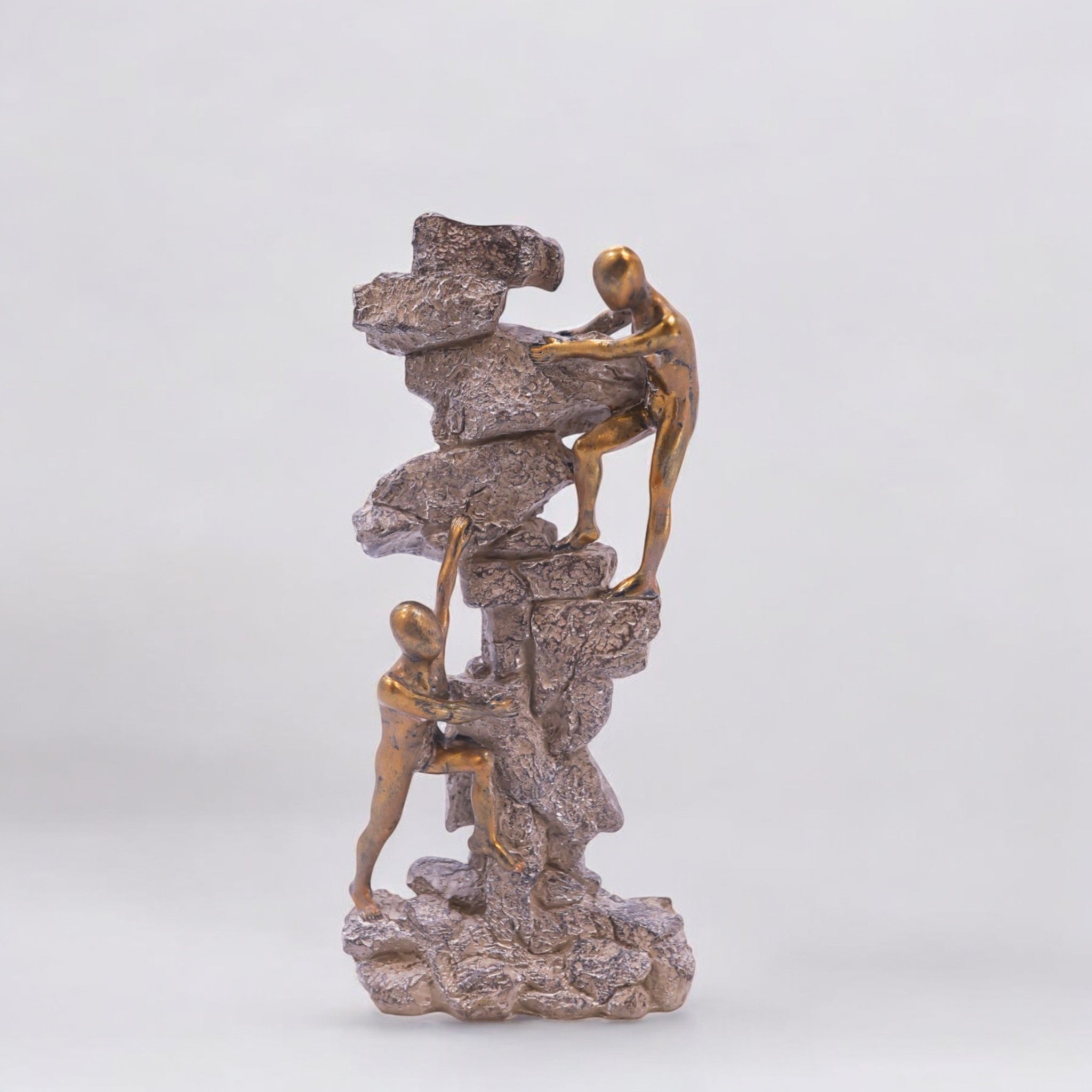 Mountain Climber Sculpture | Modern Achievement Art | Divine Dekor