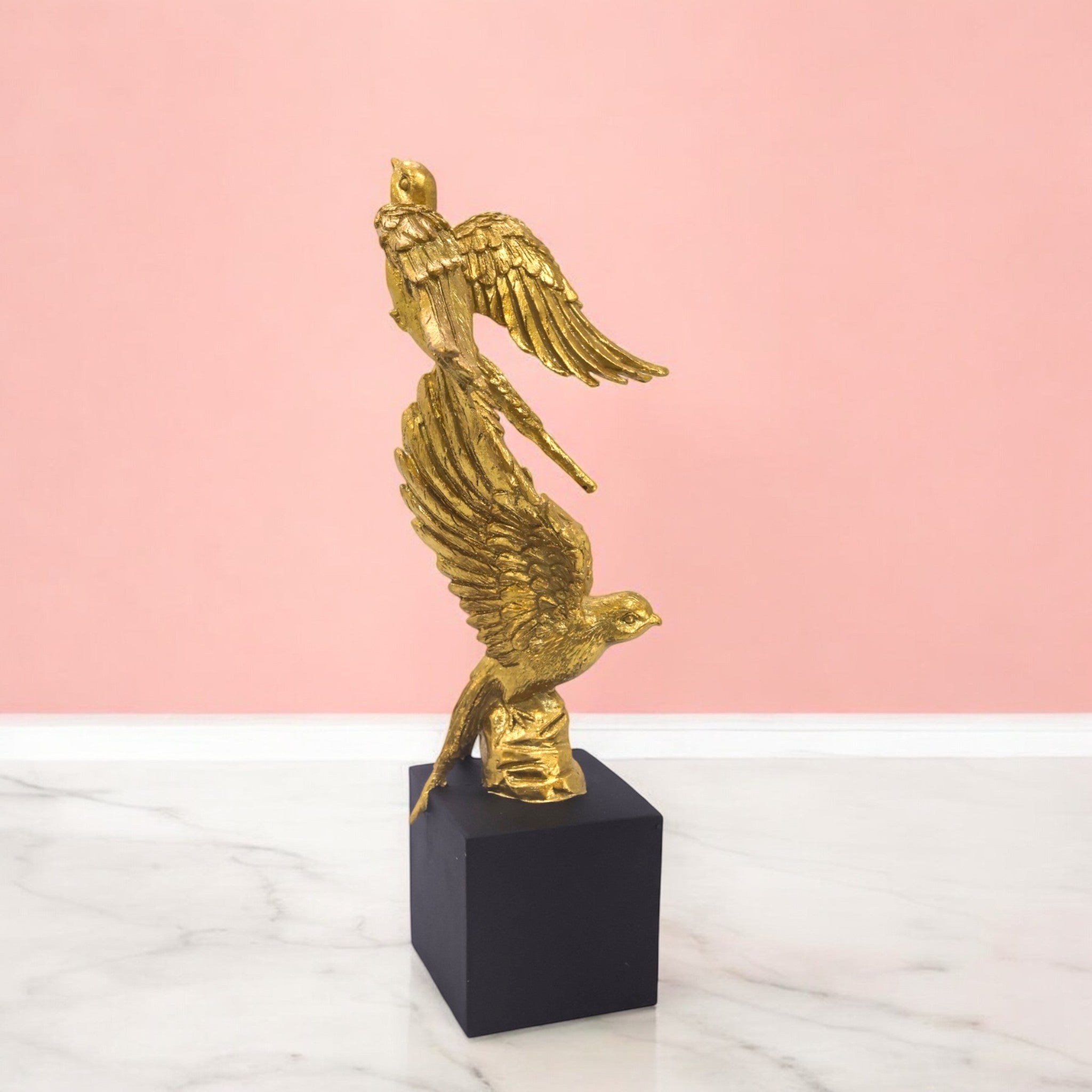 Majestic Golden Eagle Sculpture | Victory Symbol Trophy | Divine Dekor