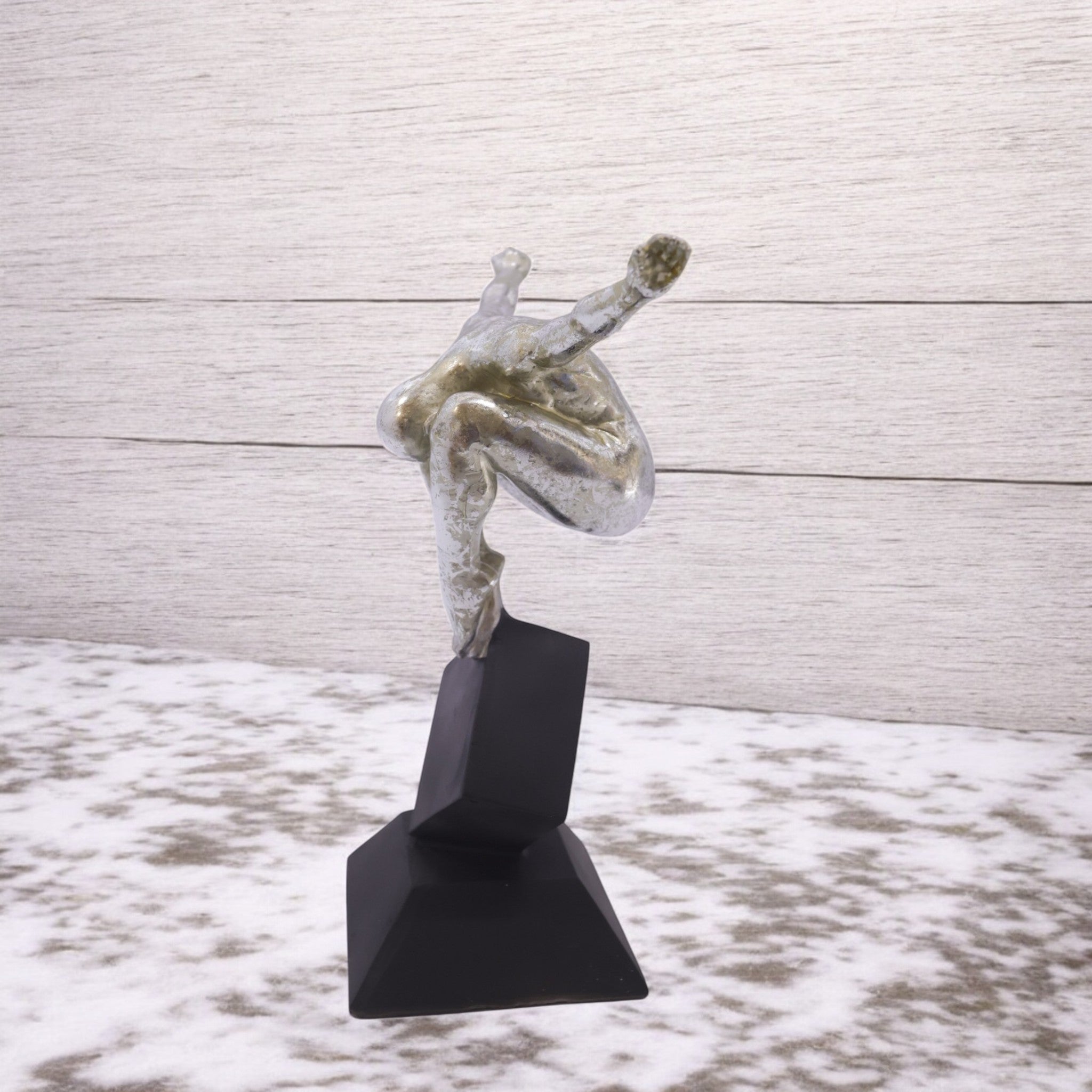 Modern Gymnast Sculpture | Contemporary Balance Art | Divine Dekor