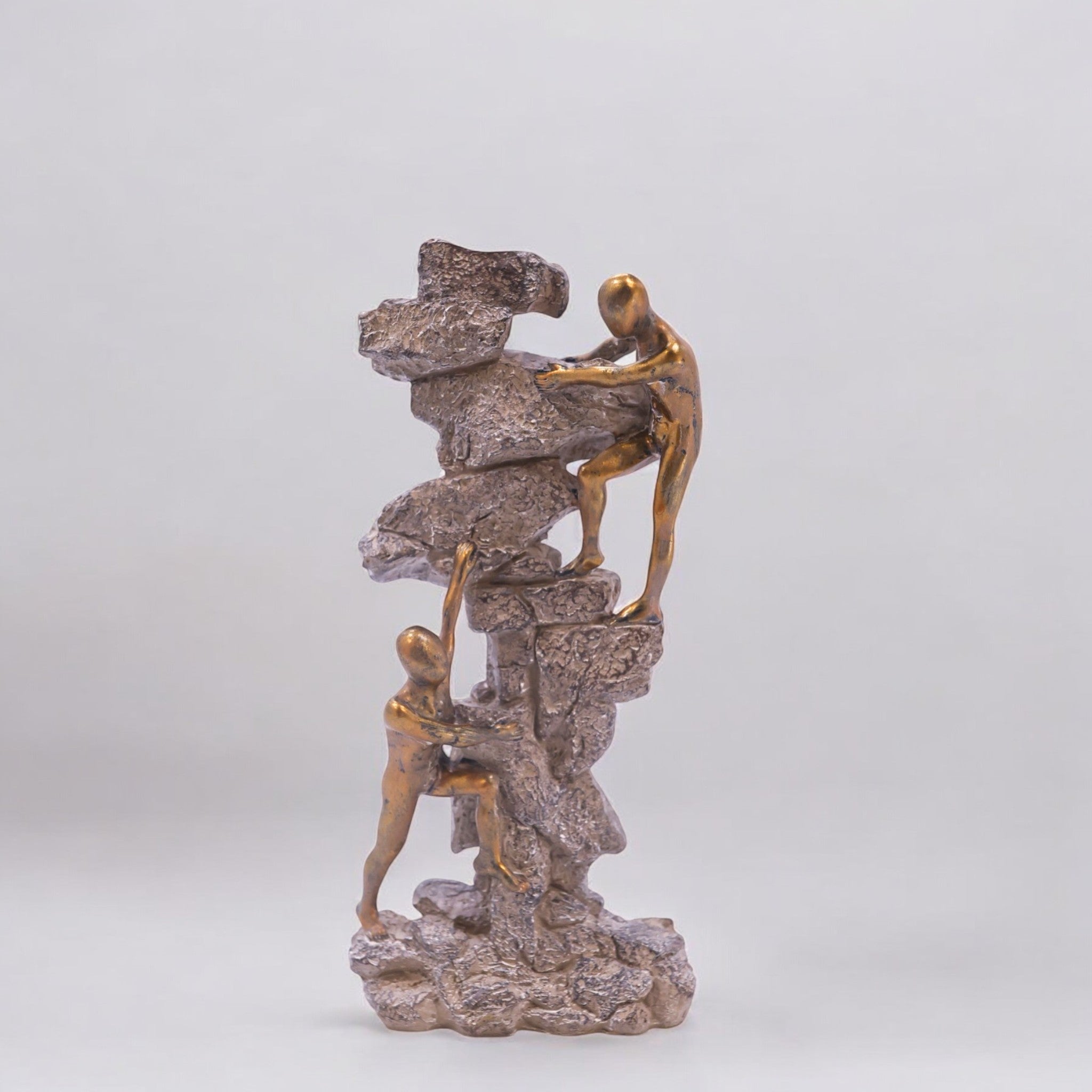 Mountain Climber Sculpture | Modern Achievement Art | Divine Dekor