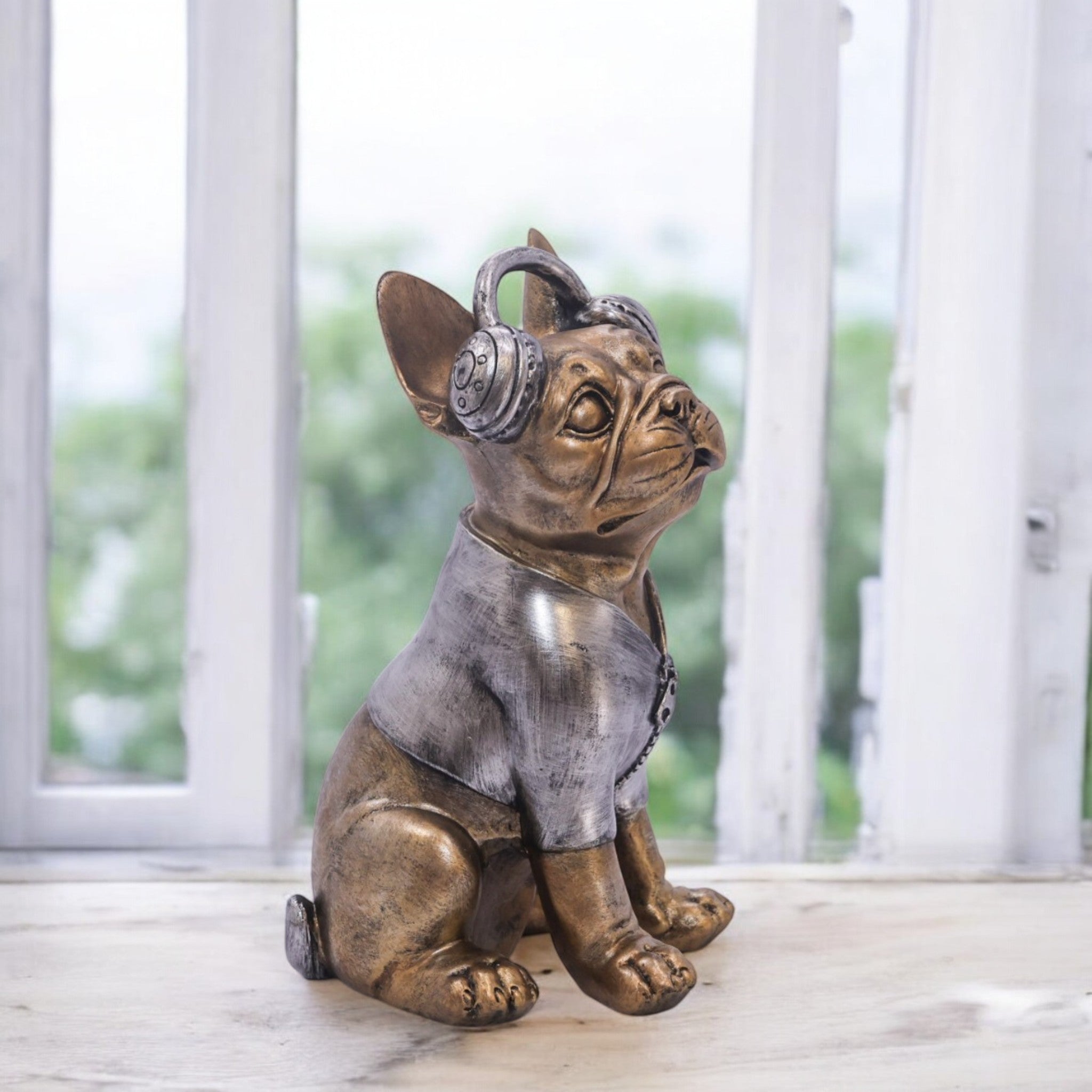 Adorable French Bulldog Sculpture | Pet Lovers Home Decor | Divine Dekor