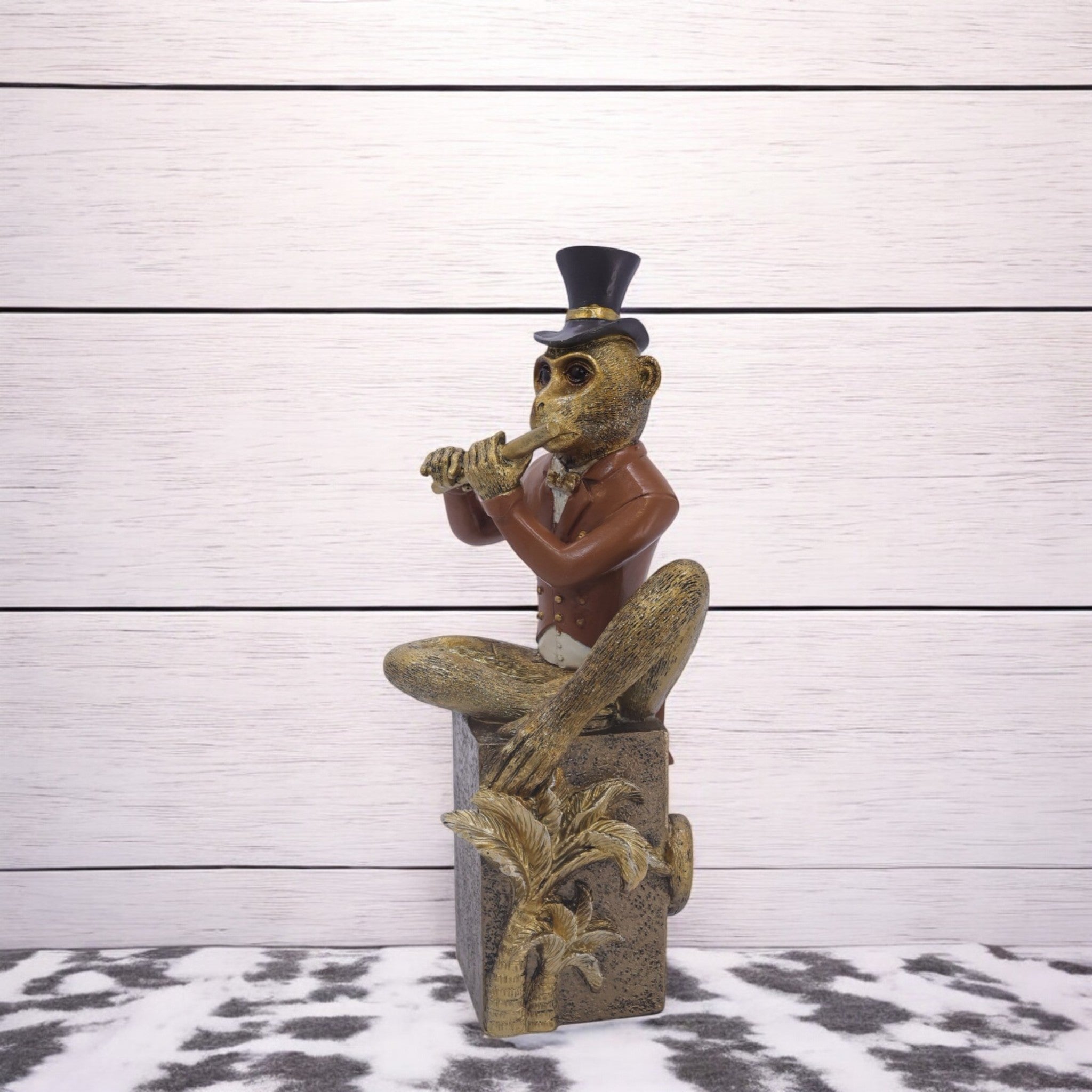 Dapper Monkey Musician | Whimsical Character Art | Divine Dekor
