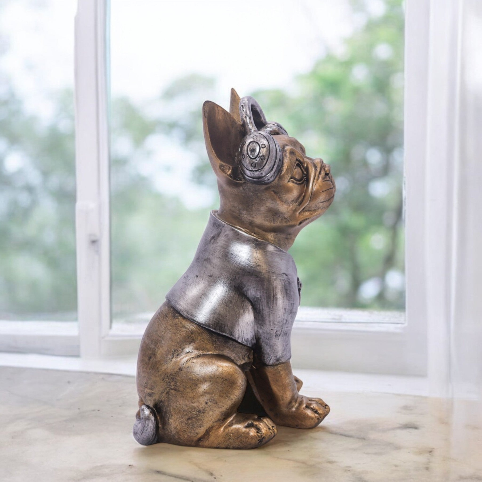 Adorable French Bulldog Sculpture | Pet Lovers Home Decor | Divine Dekor