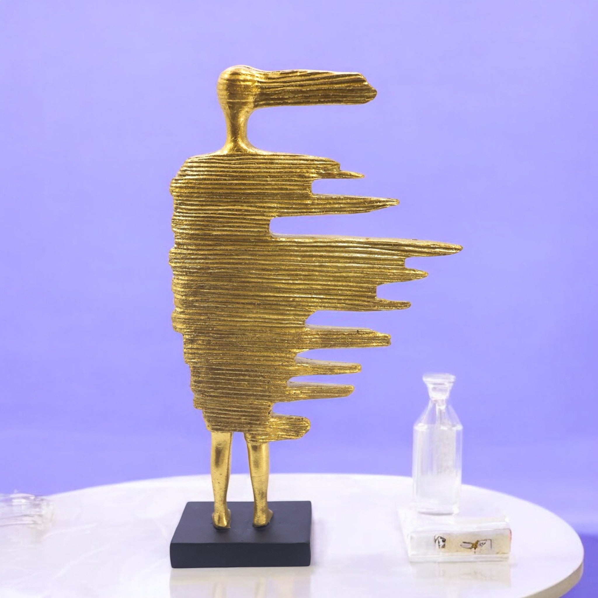 Modern Layered Figure | Contemporary Gold Art | Divine Dekor