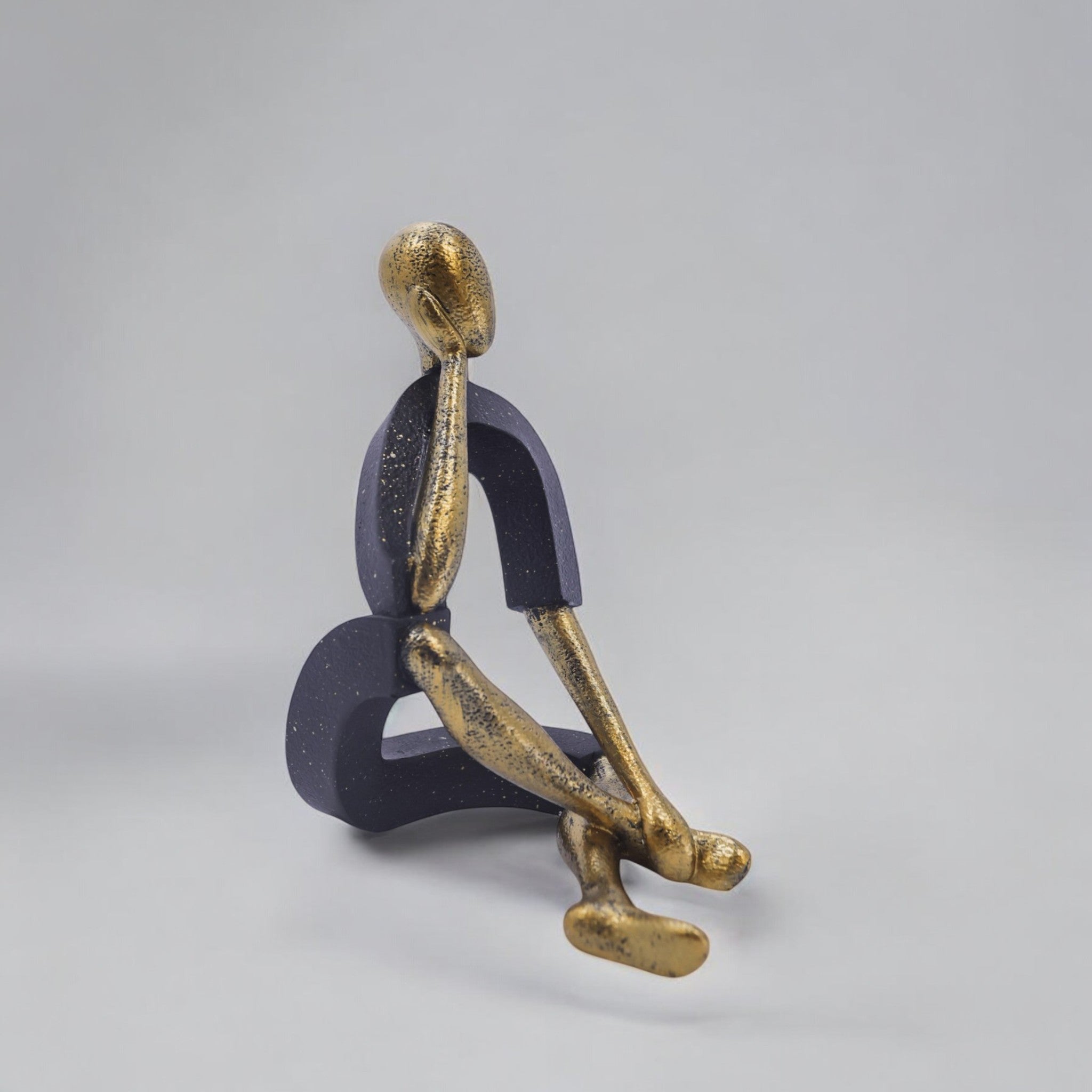 Modern Thinker Sculpture | Contemporary Mindful Art | Divine Dekor