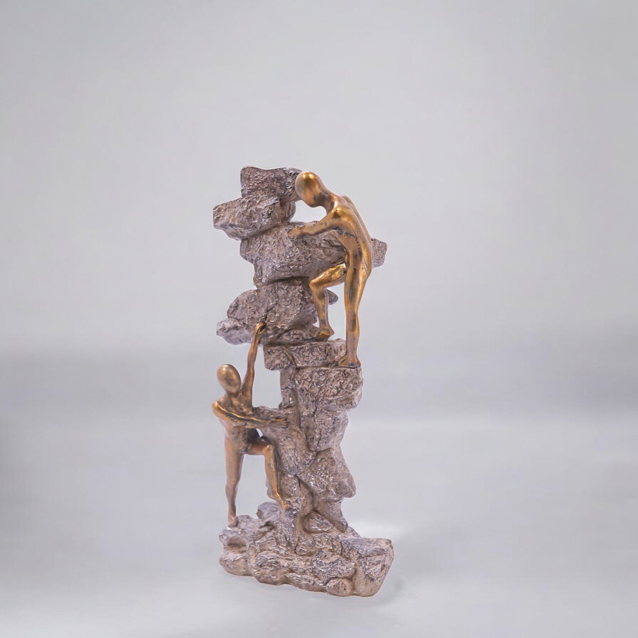 Mountain Climber Sculpture | Modern Achievement Art | Divine Dekor