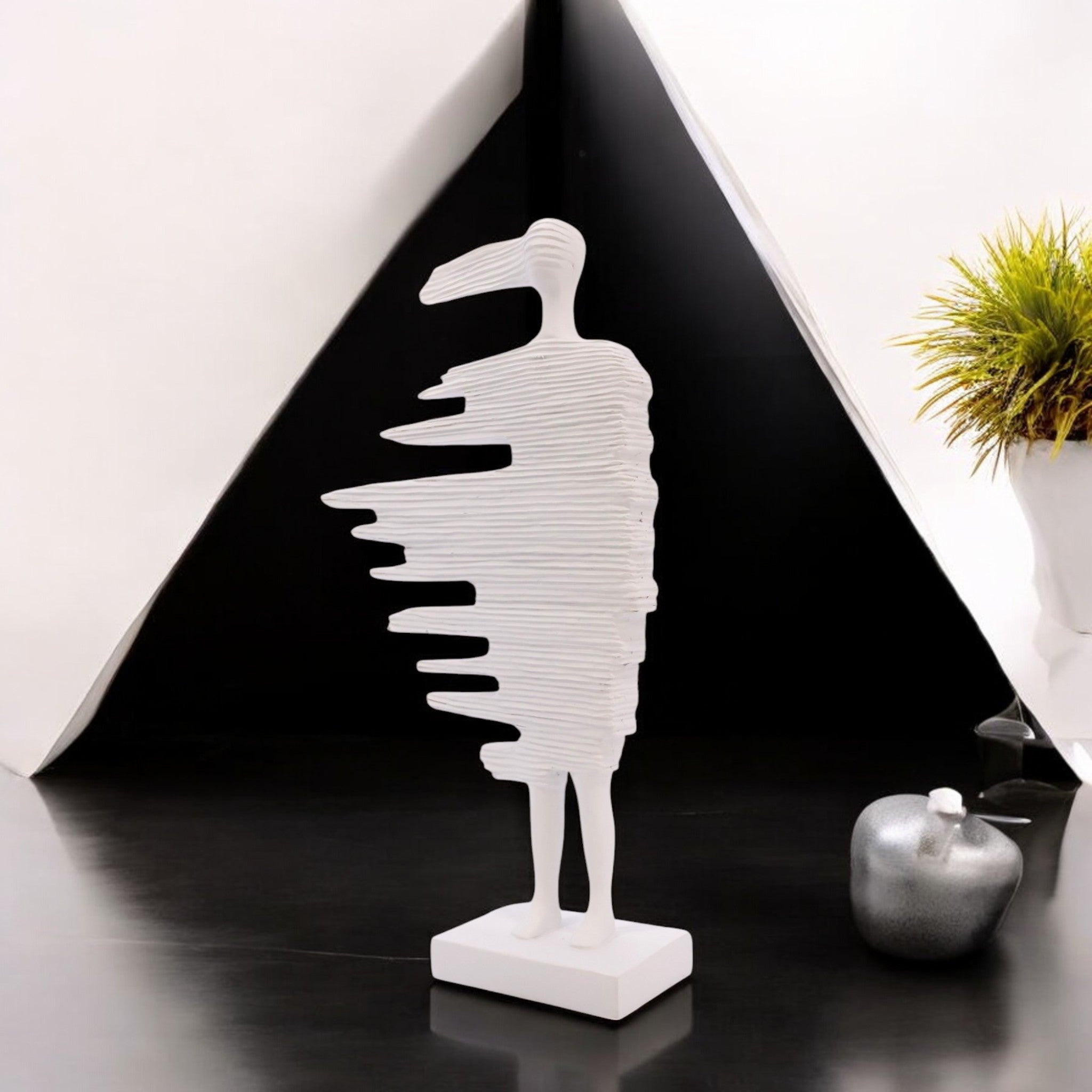 Layered Figure Sculpture | Modern Abstract Art | Divine Dekor