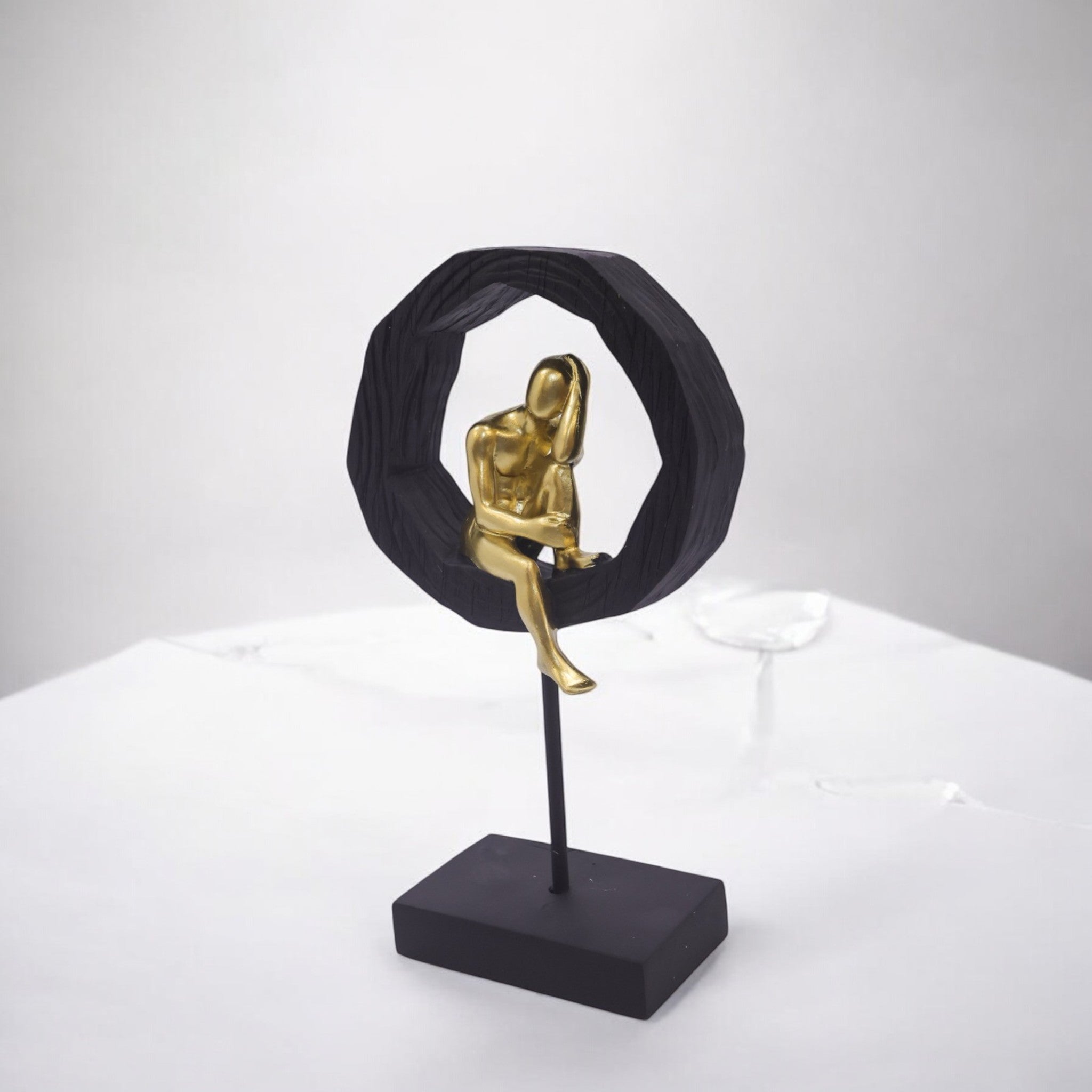 Golden Circle Figure | Modern Zen Art Decor | Divine Dekor