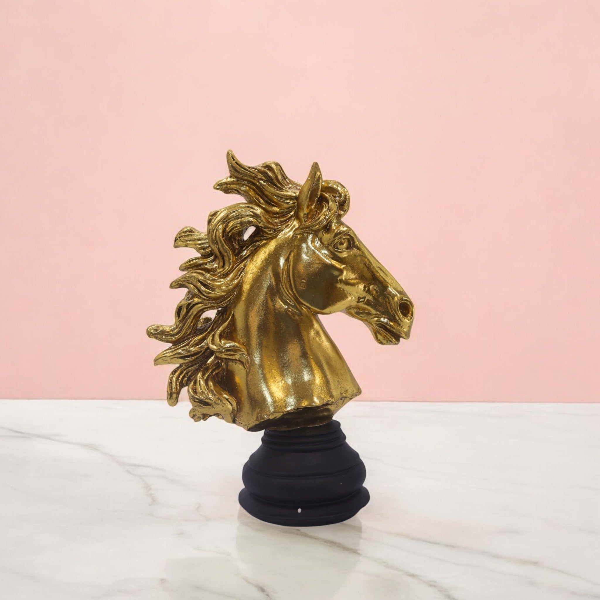 Majestic Golden Horse Sculpture | Luxury Success Symbol | Divine Dekor