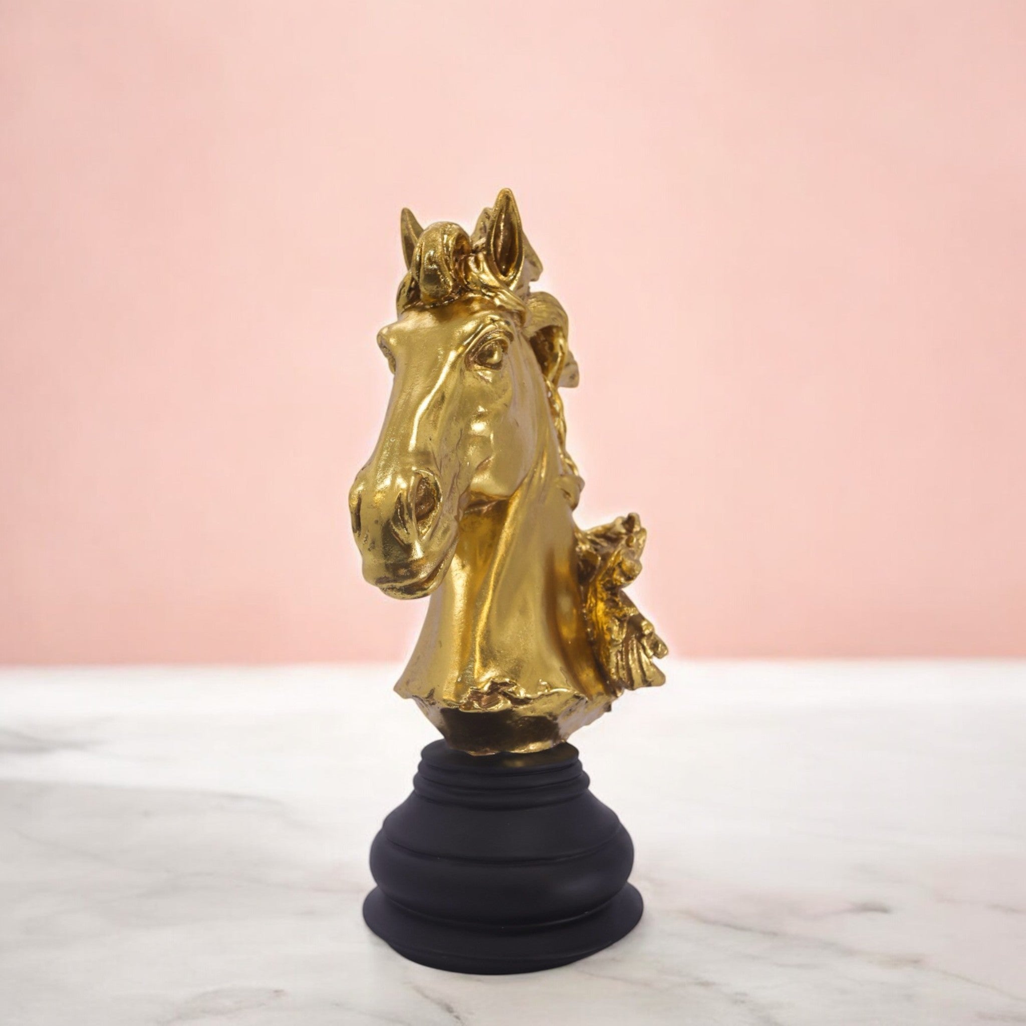 Majestic Golden Horse Sculpture | Luxury Success Symbol | Divine Dekor