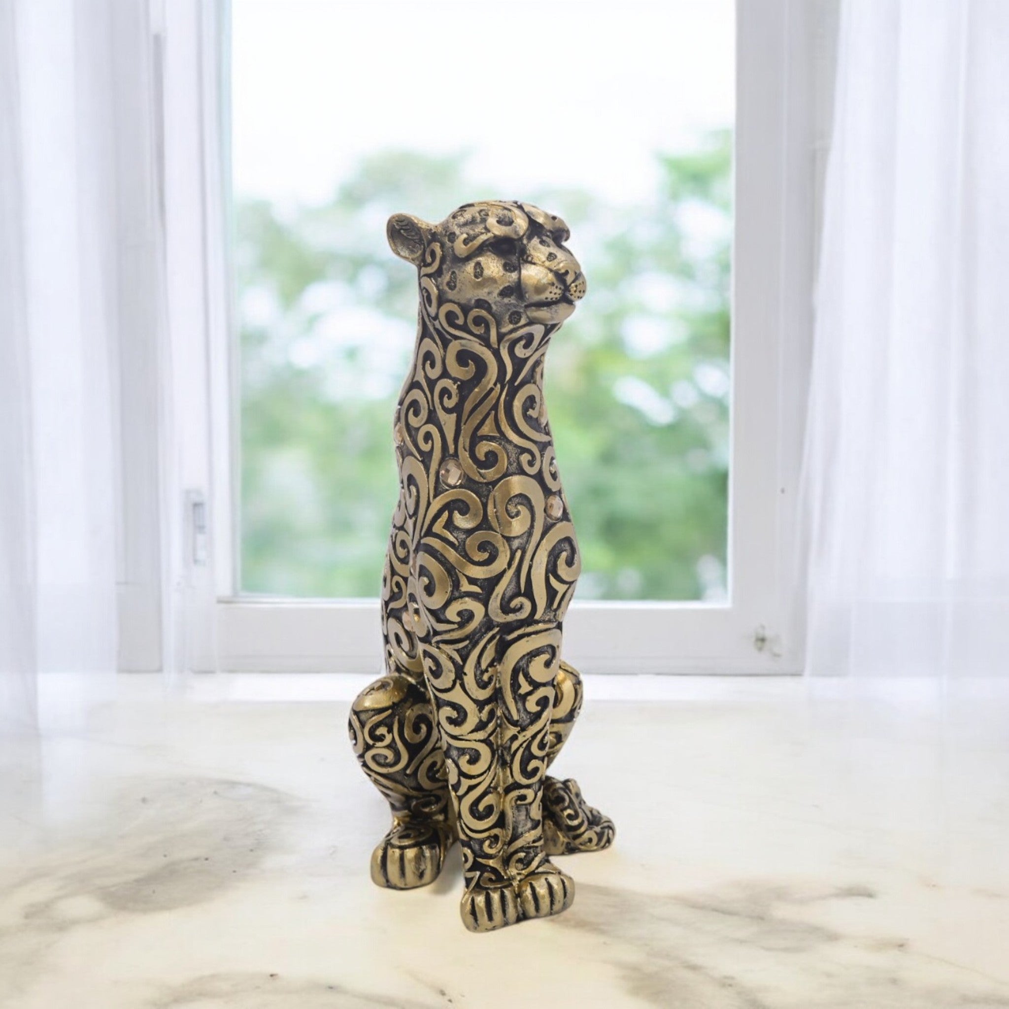 Ornate Golden Leopard | Luxury Pattern Art | Divine Dekor