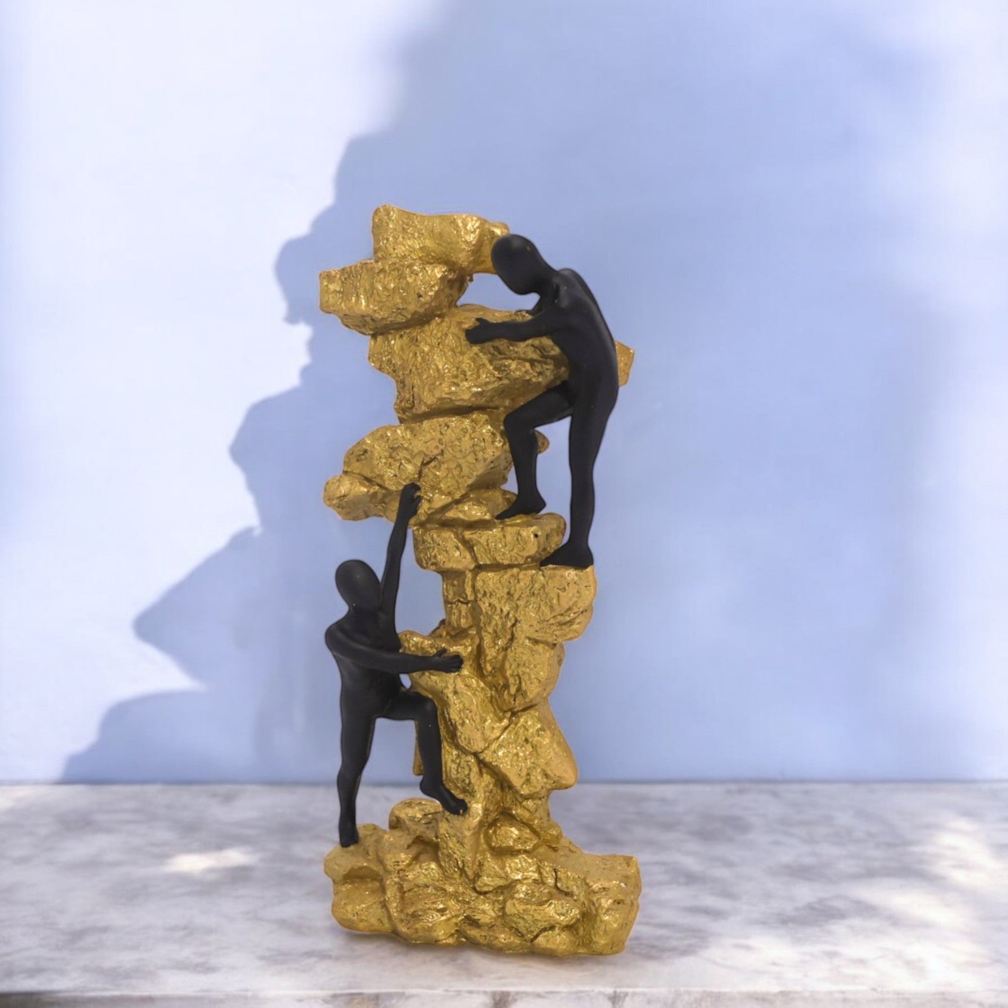 Helping Hand Climbers Sculpture | Teamwork Success Art | Divine Dekor