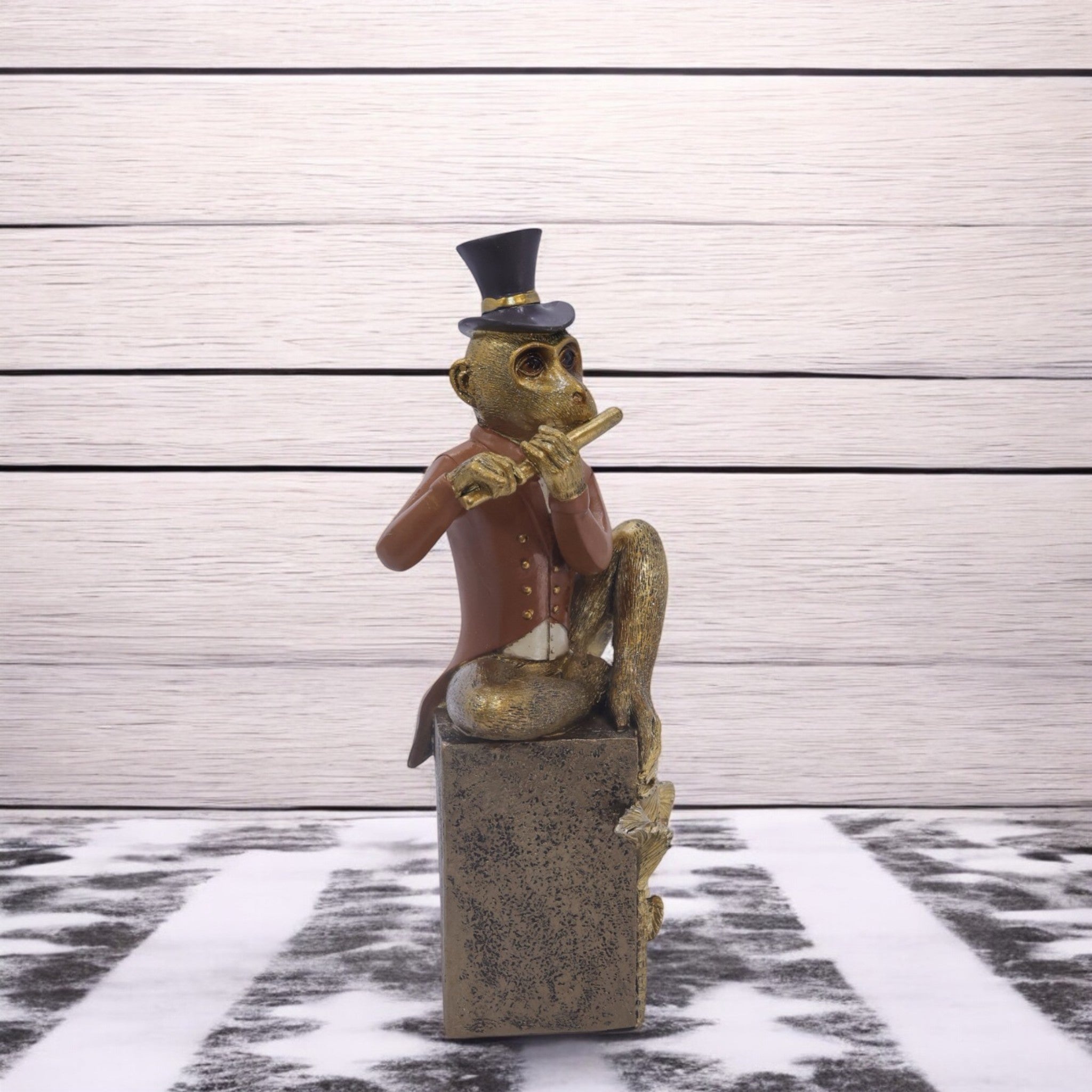 Dapper Monkey Musician | Whimsical Character Art | Divine Dekor