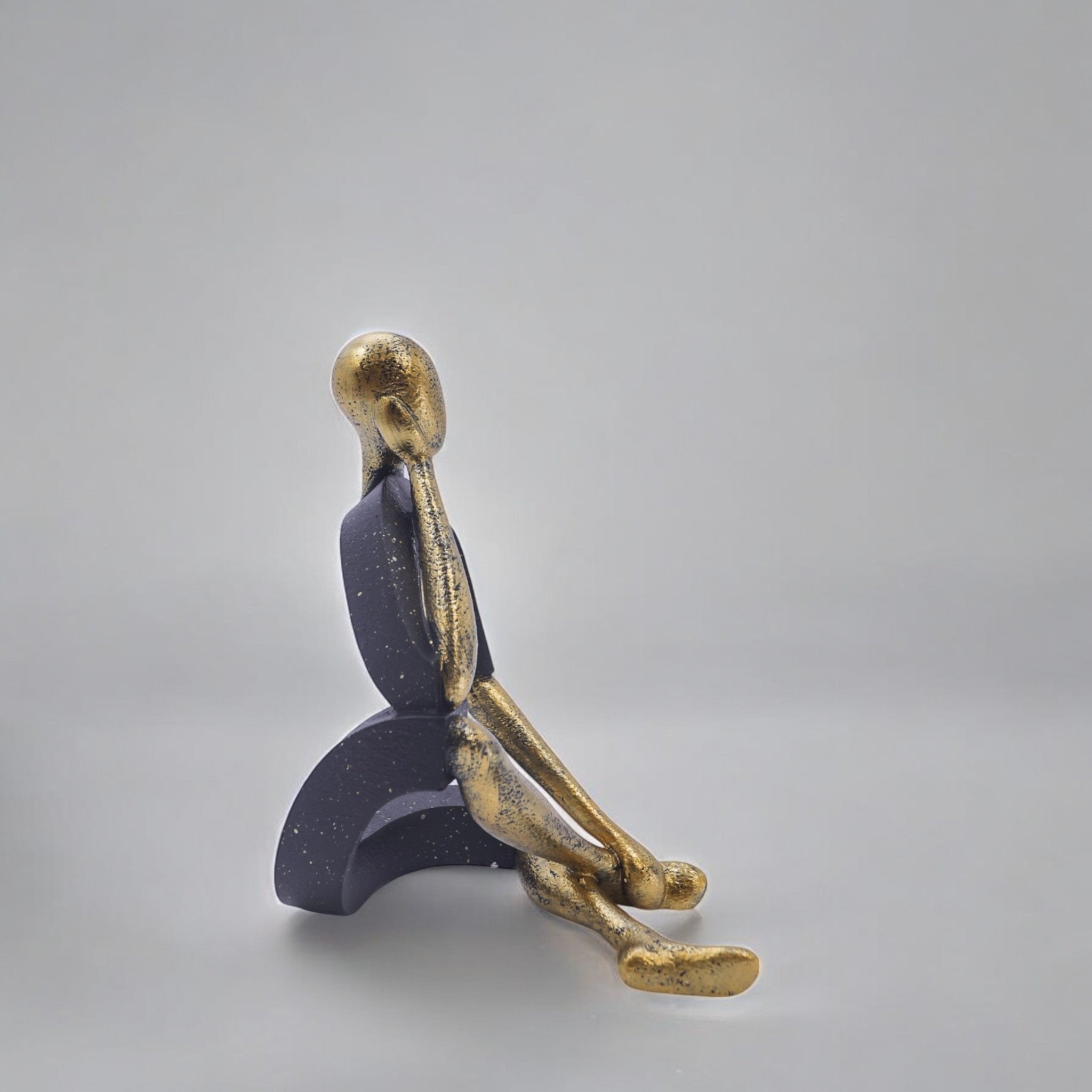 Modern Thinker Sculpture | Contemporary Mindful Art | Divine Dekor