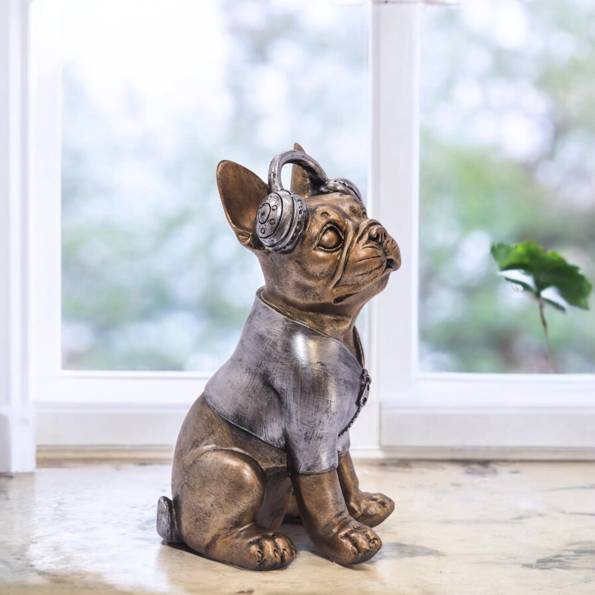 Adorable French Bulldog Sculpture | Pet Lovers Home Decor | Divine Dekor