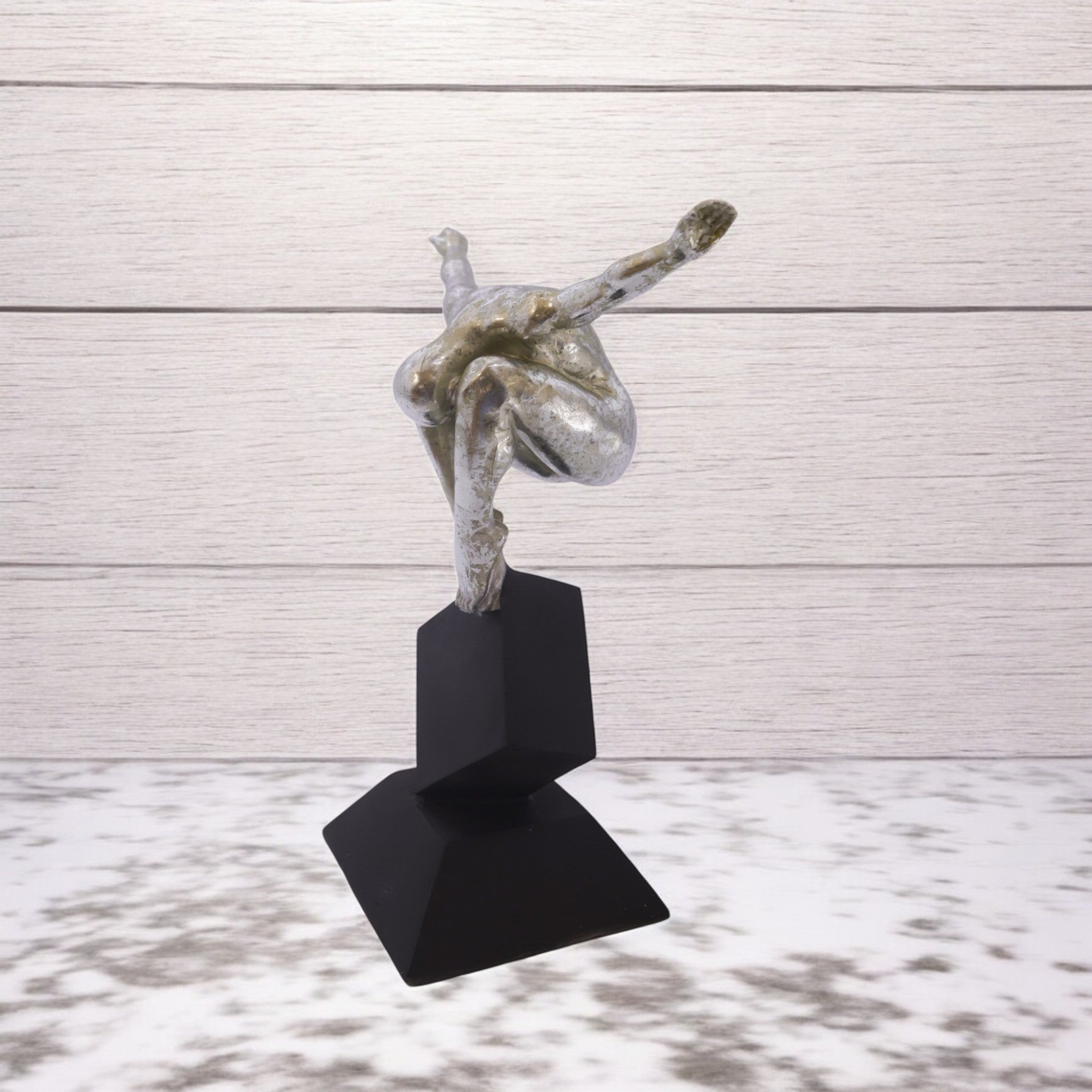 Modern Gymnast Sculpture | Contemporary Balance Art | Divine Dekor