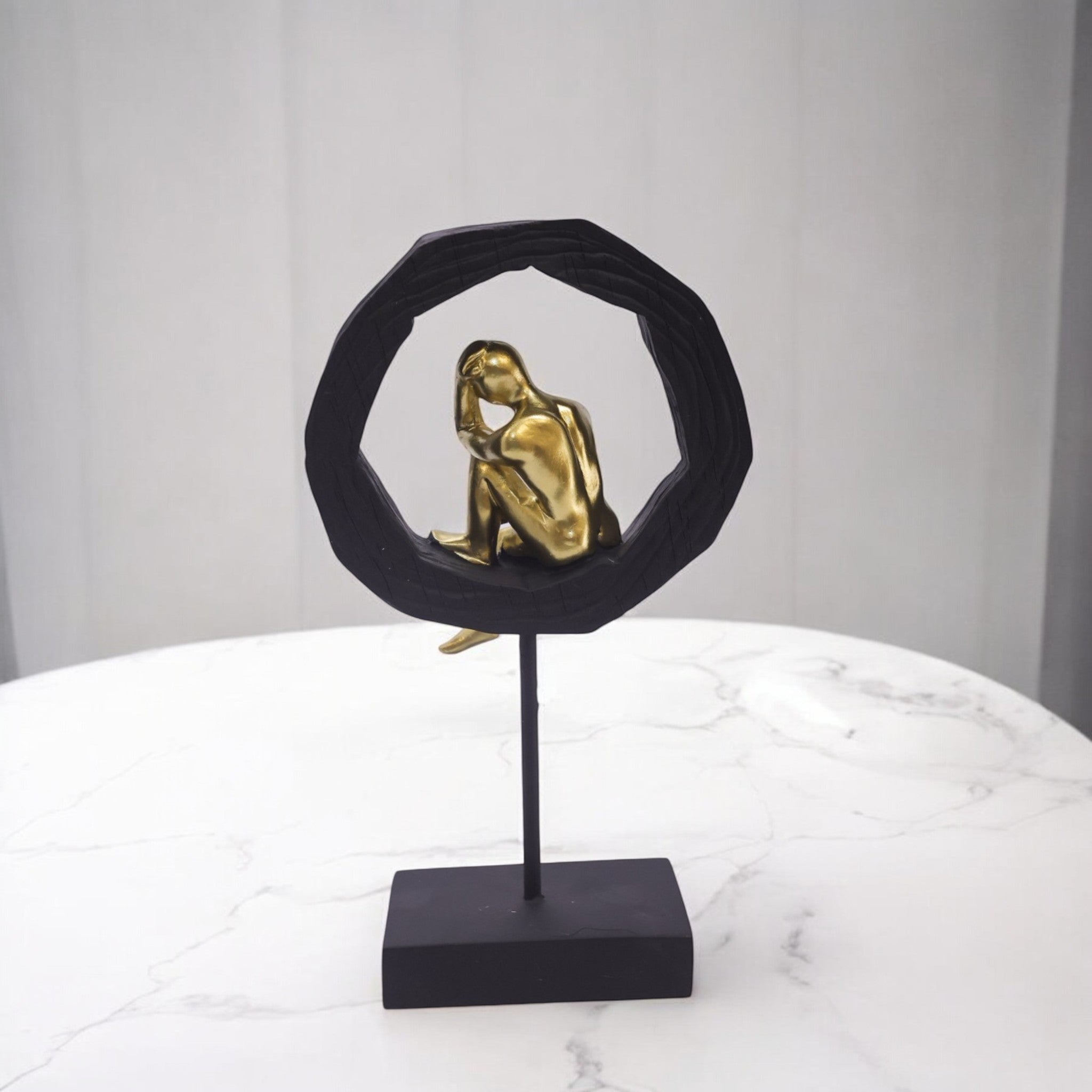 Golden Circle Figure | Modern Zen Art Decor | Divine Dekor