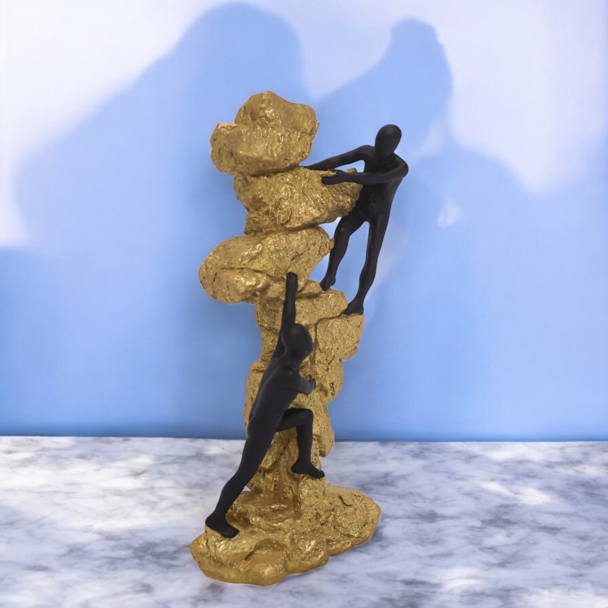 Helping Hand Climbers Sculpture | Teamwork Success Art | Divine Dekor