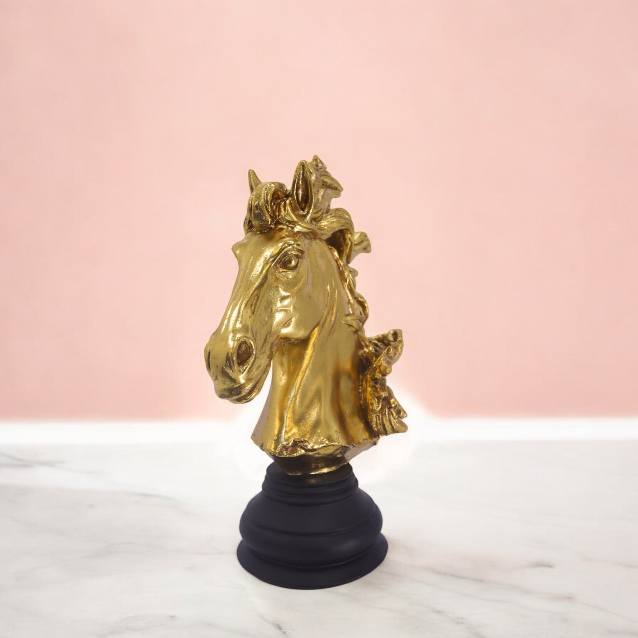 Majestic Golden Horse Sculpture | Luxury Success Symbol | Divine Dekor