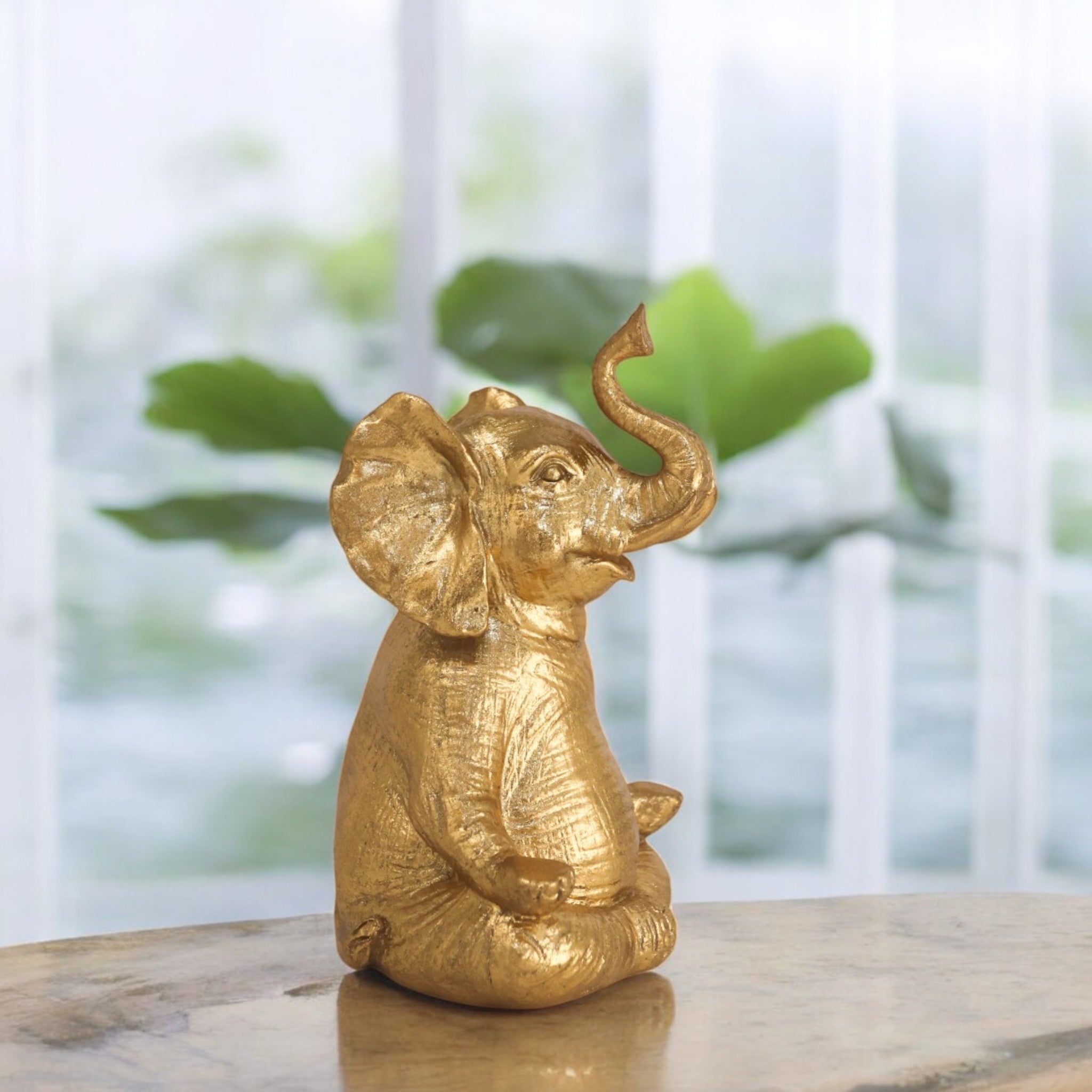 Golden Zen Elephant | Modern Yoga Art | Divine Dekor