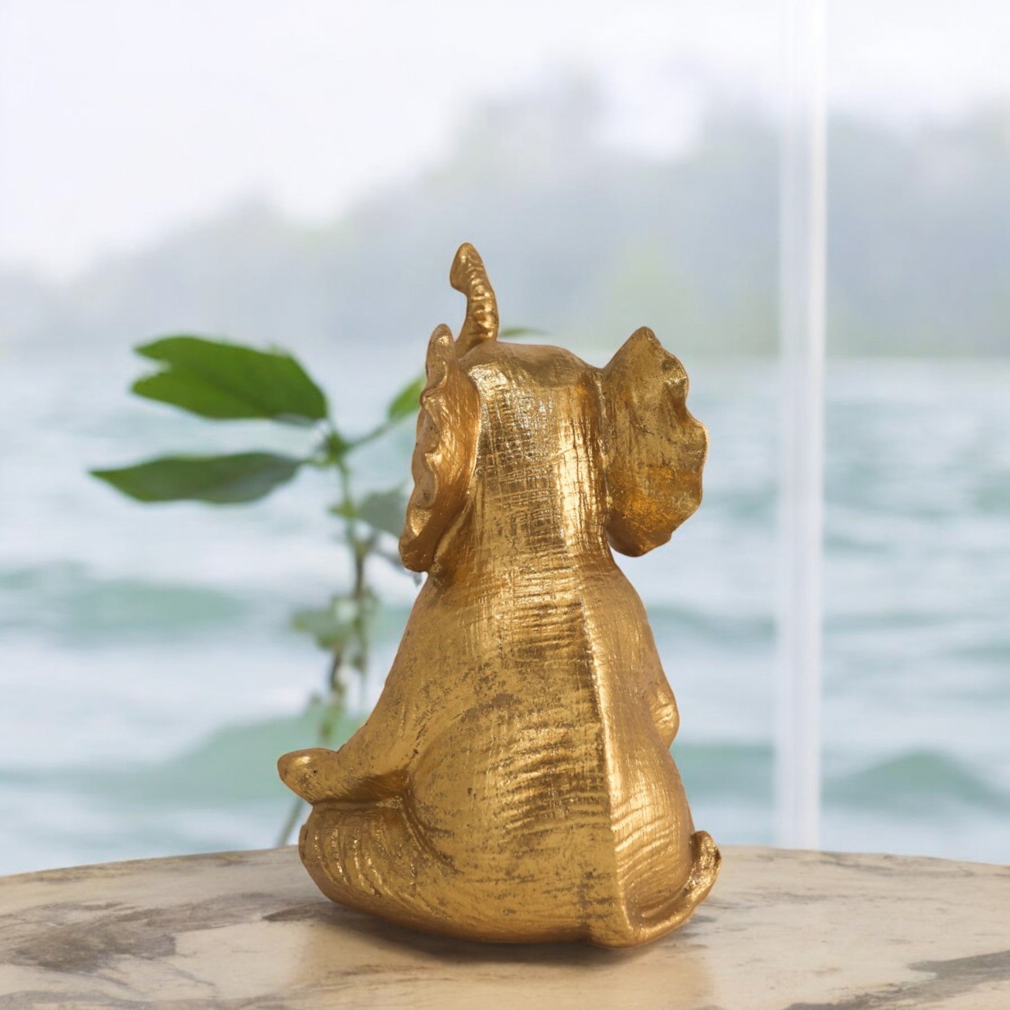 Golden Zen Elephant | Modern Yoga Art | Divine Dekor
