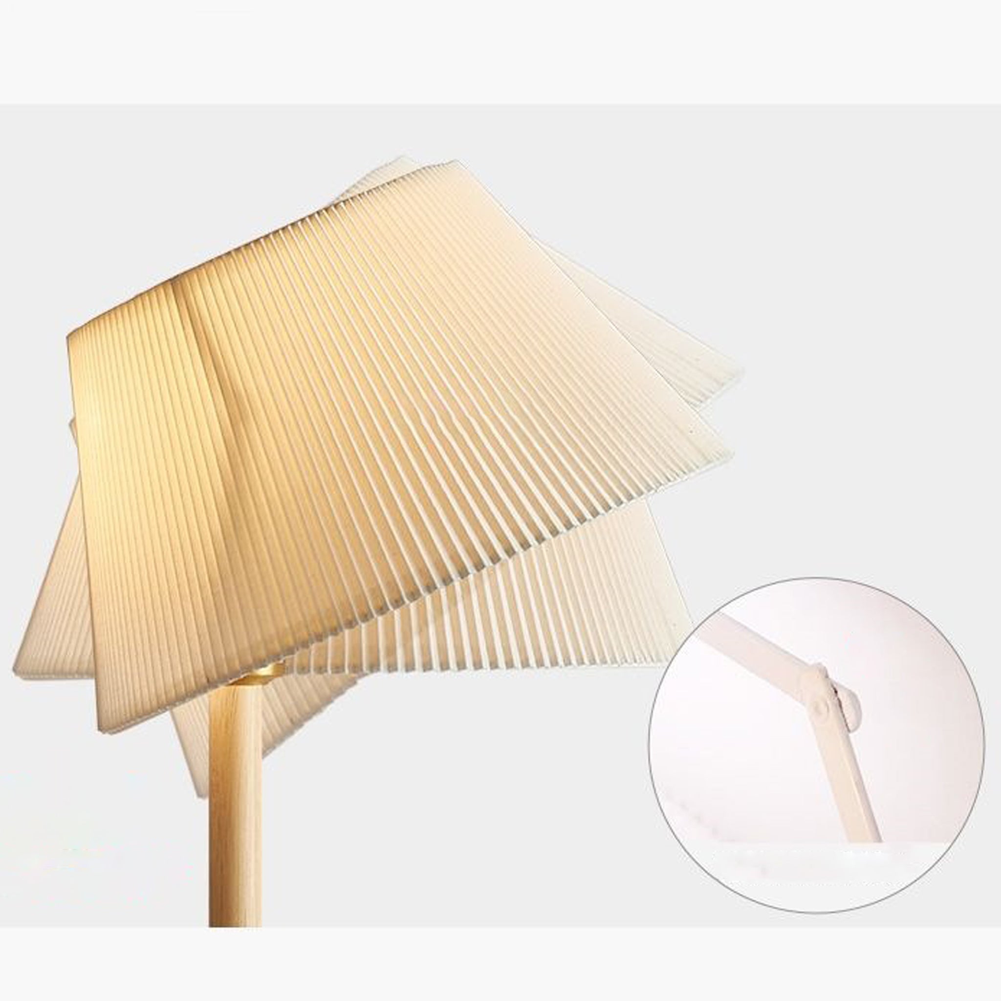 Smart Nordic Table Lamp | Wireless Charging & USB | 46cm Natural Wood Light