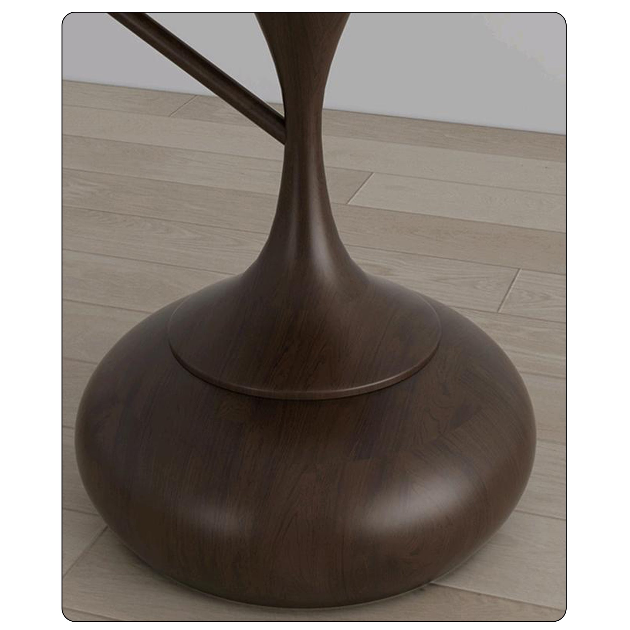 Retro Floor Lamp with Table | Amber Glass Shade | 173cm Modern Art Deco Light