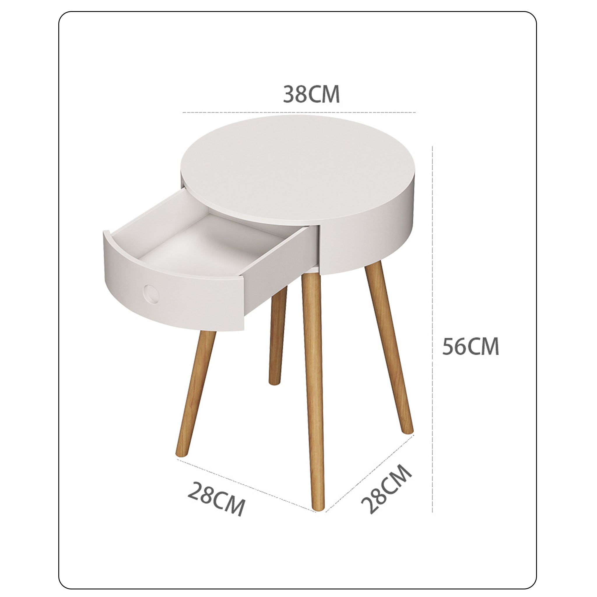 Smart Nordic Floor Lamp | Wireless Charging & Storage | 158cm Modern Light