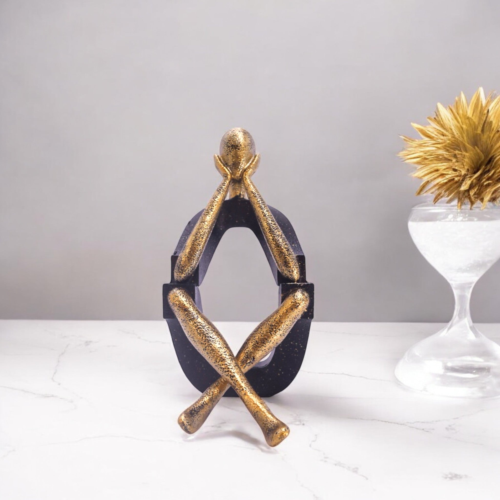 Modern Zen Figure Sculpture | Contemporary Mindful Art | Divine Dekor