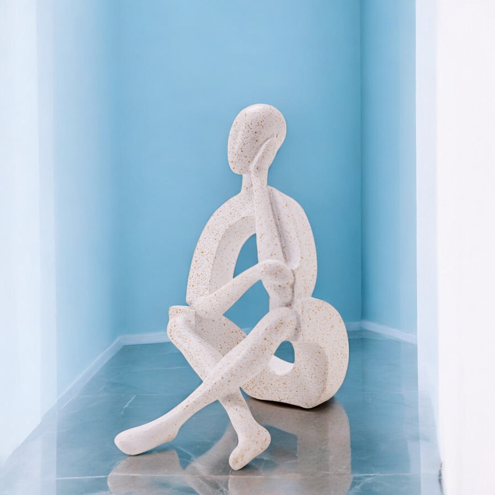 Modern White Figure | Contemporary Mindful Art | Divine Dekor