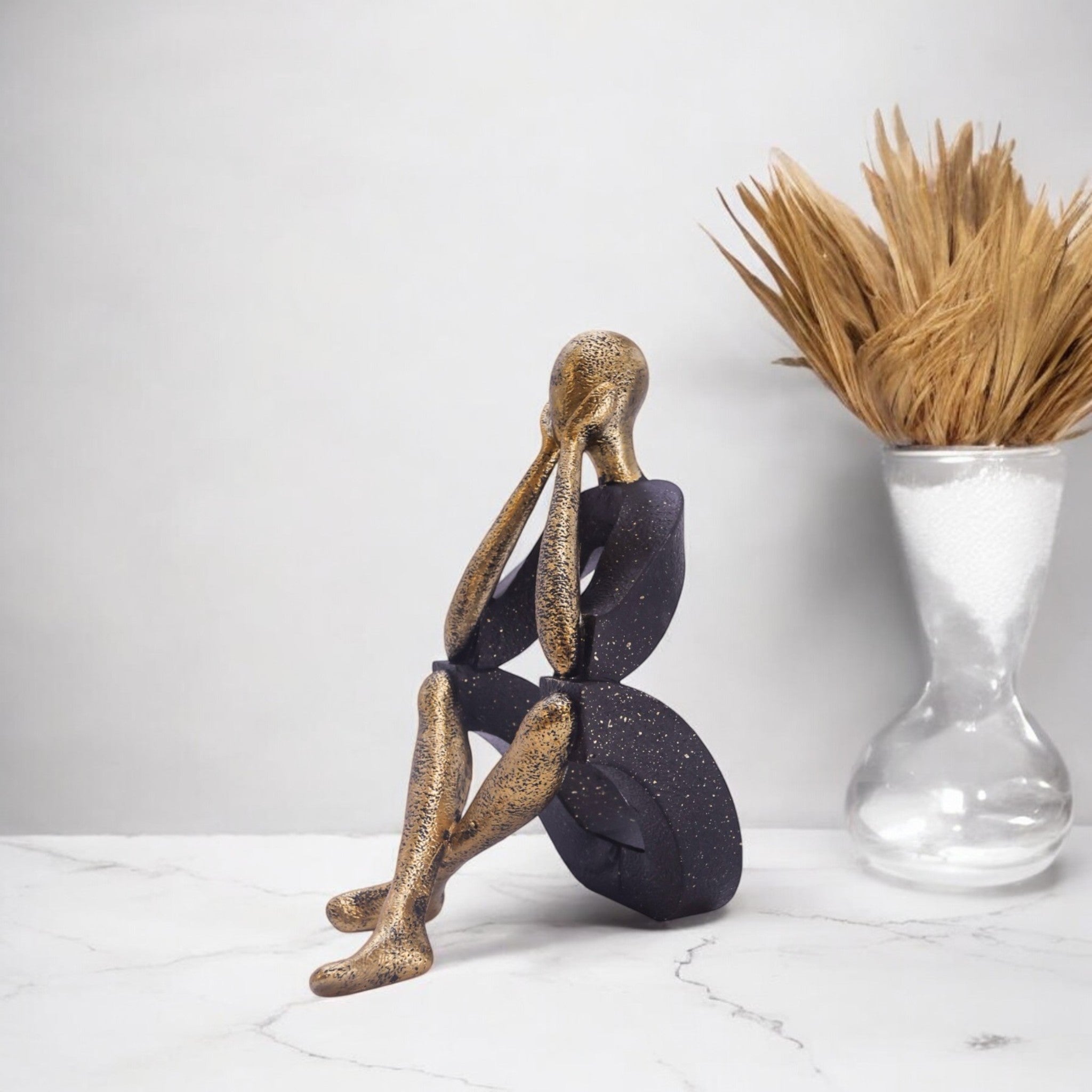 Modern Zen Figure Sculpture | Contemporary Mindful Art | Divine Dekor