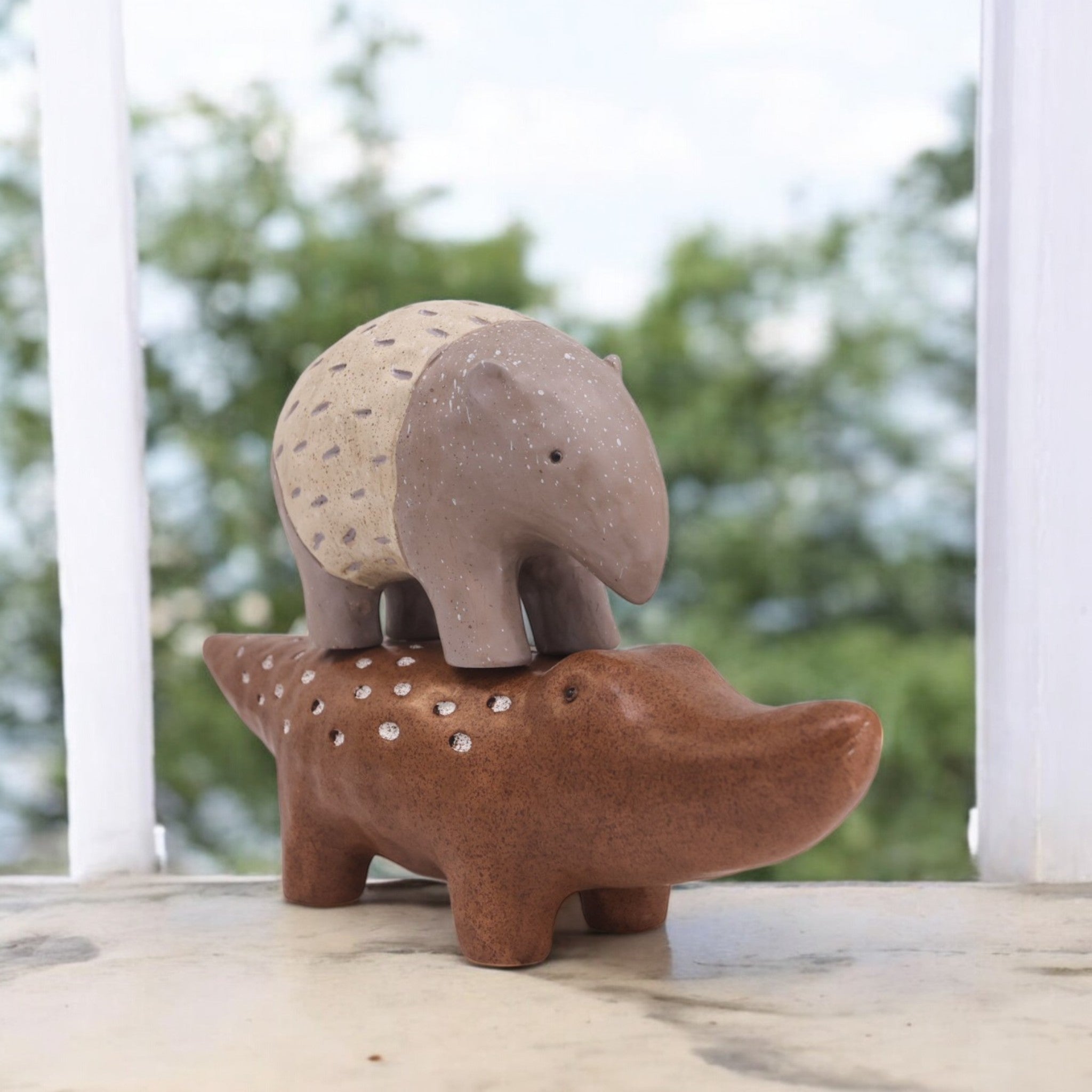 Whimsical Animal Stack | Modern Playful Art | Divine Dekor