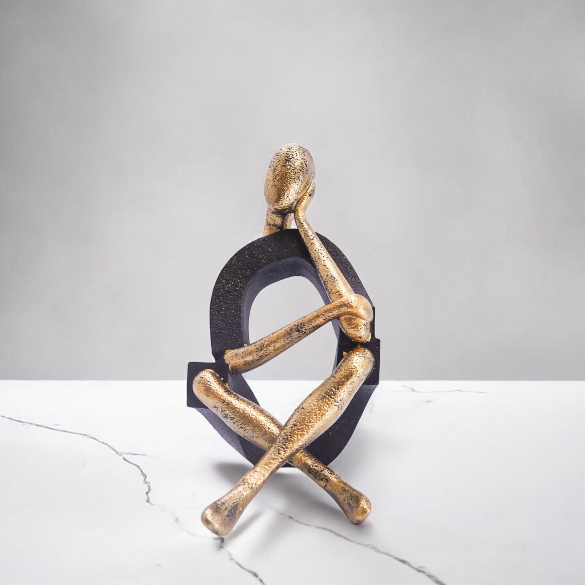 Modern Thinker Sculpture | Contemporary Mindful Art | Divine Dekor