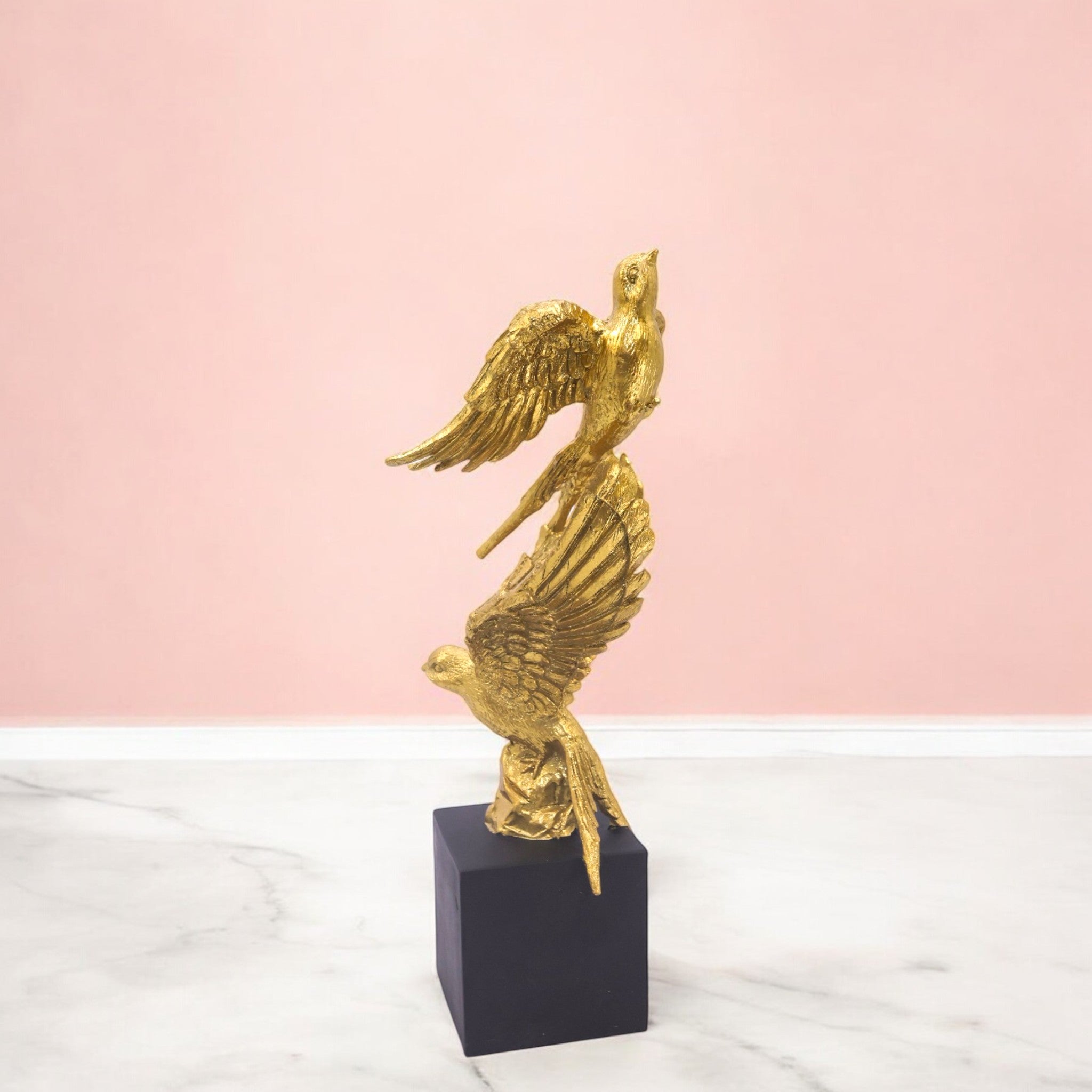 Majestic Golden Eagle Sculpture | Victory Symbol Trophy | Divine Dekor