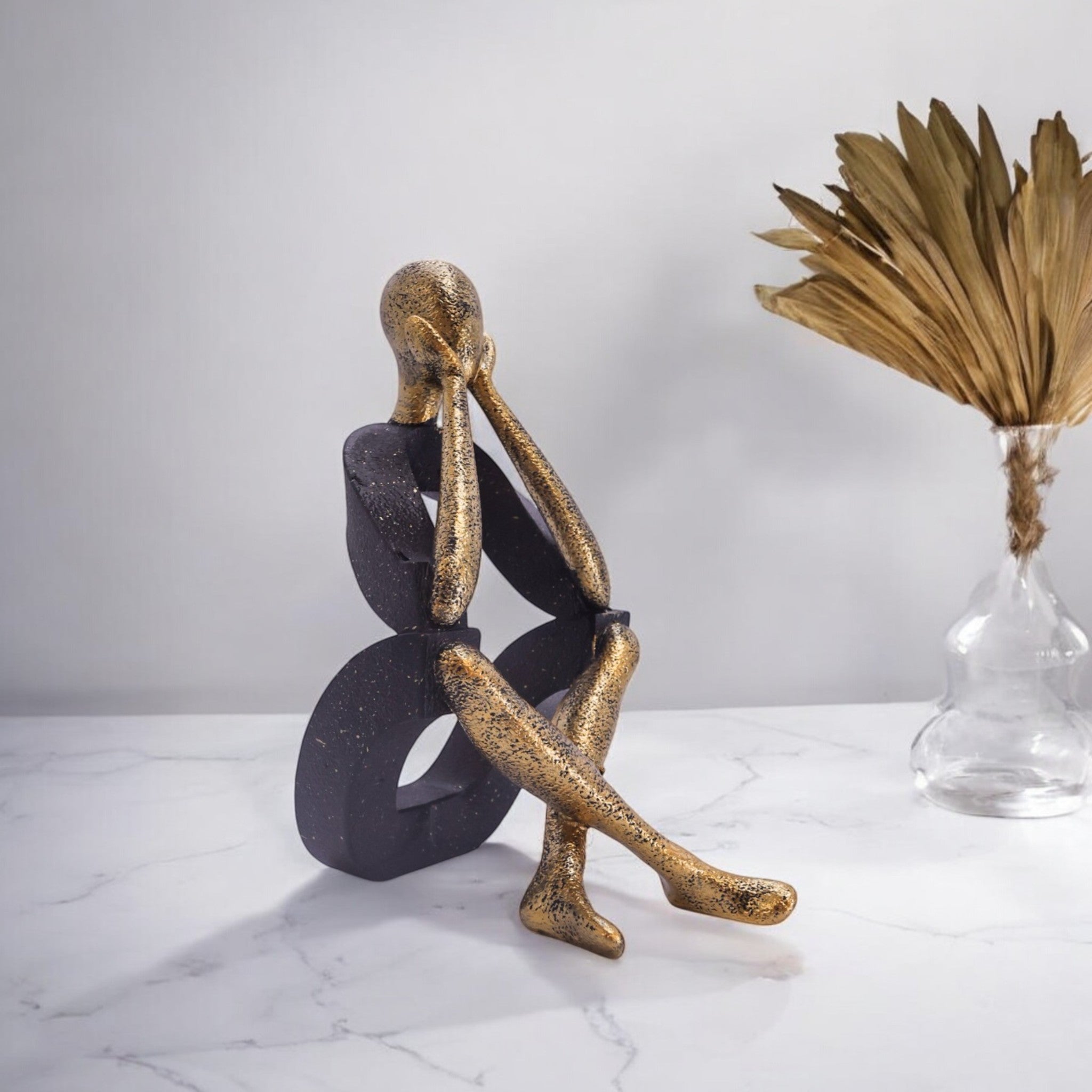 Modern Zen Figure Sculpture | Contemporary Mindful Art | Divine Dekor