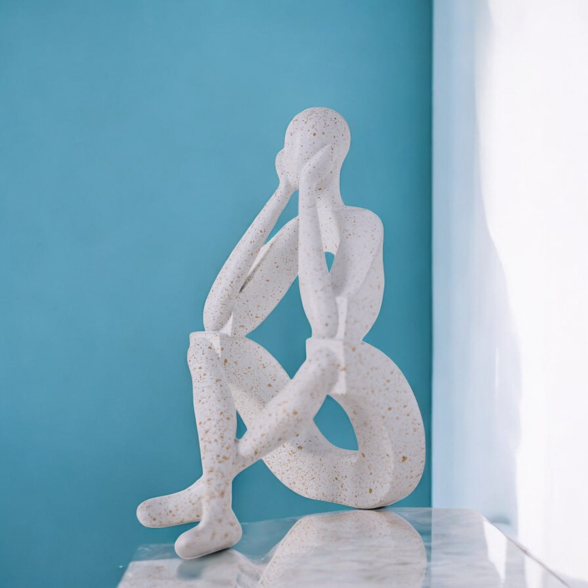 Modern White Figure | Contemporary Minimalist Art | Divine Dekor