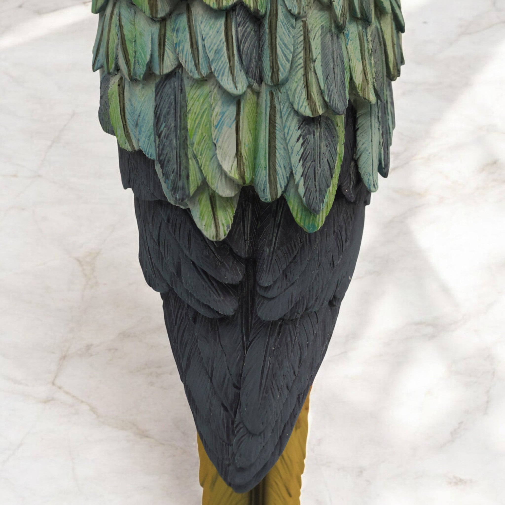 Exotic Parrot Sculpture | Modern Wildlife Art | Divine Dekor